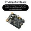 DC 5V Bluetooth Amplifier Module Audio Playback Control Module 2.0 Channel 10W*2 Audio Amplifier Board Bass Boost Supports TWS