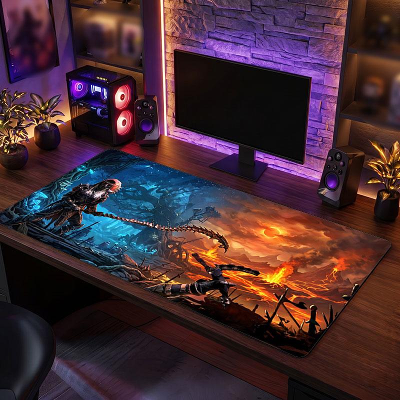 Grand Tapis de SourisWorld of Warcraft Étendu Tapis de Bureau Souple Tapis de Décoration pour Bureau d'Ordinateur de Jeu