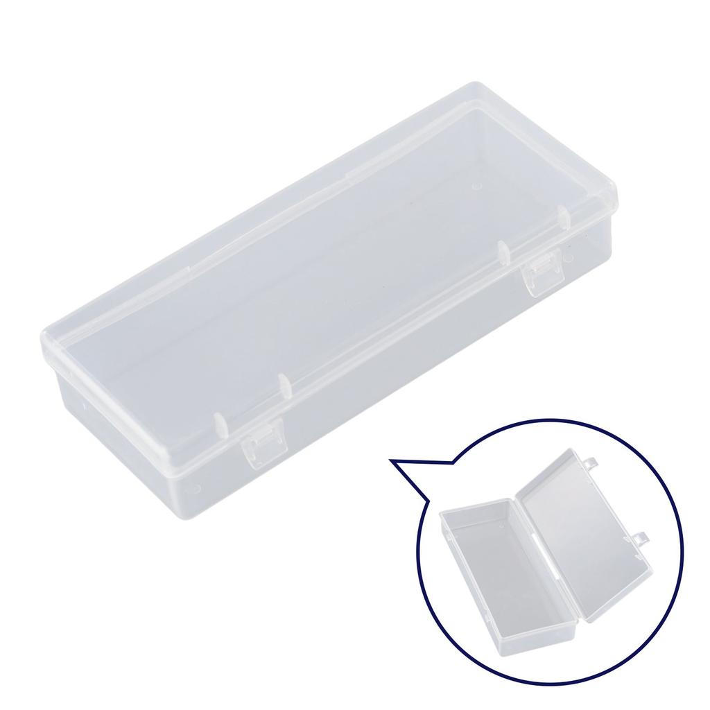 Plastic Case Storage Box Cosmetics Cover Craft Earring Holder Clear Container Jewelry Making Organizer Stationery