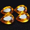 4 Pcs 36.45 Ct Yellow Sapphire Pear Cut Natural CERTIFIED Loose Gemstone Lot SD-06