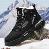 Men's Cotton Boots New Winter Warm Plus Velvet Outdoor Casual Boots Fashion Soft-sole Anti-slip Comfort High-top Snow Work Boots