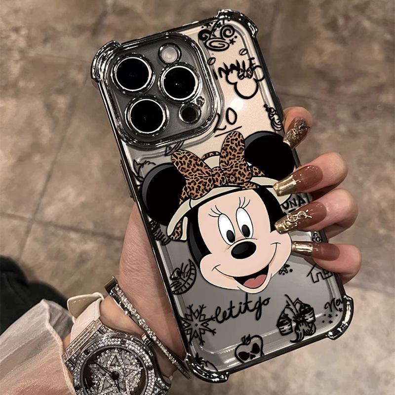 

HOT Graffiti M-Mickey Minnies Plating Phone Case For Samsung S26 S25 S24 S23 S22 S21 S20 FE Note20 Edge Plus Ultra 4G 5G Anti Samsung S22 Ultra 5G