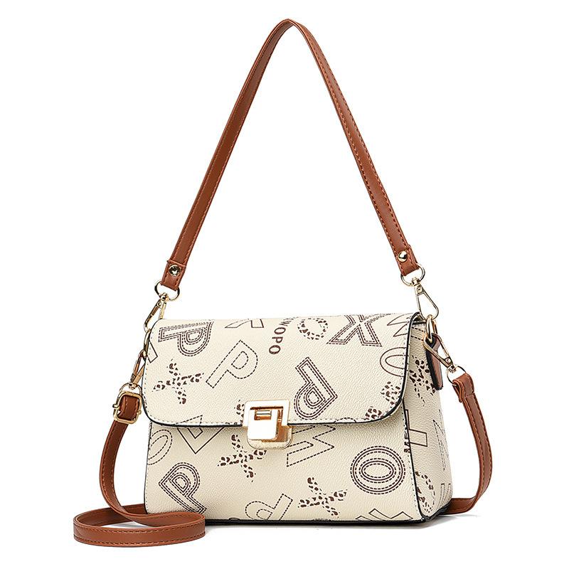 Bags Women's Large Capacity Fashion Versatile Women's Bags New Clutch Bags Women's European and American Fashion Printed One Shoulder Crossbody