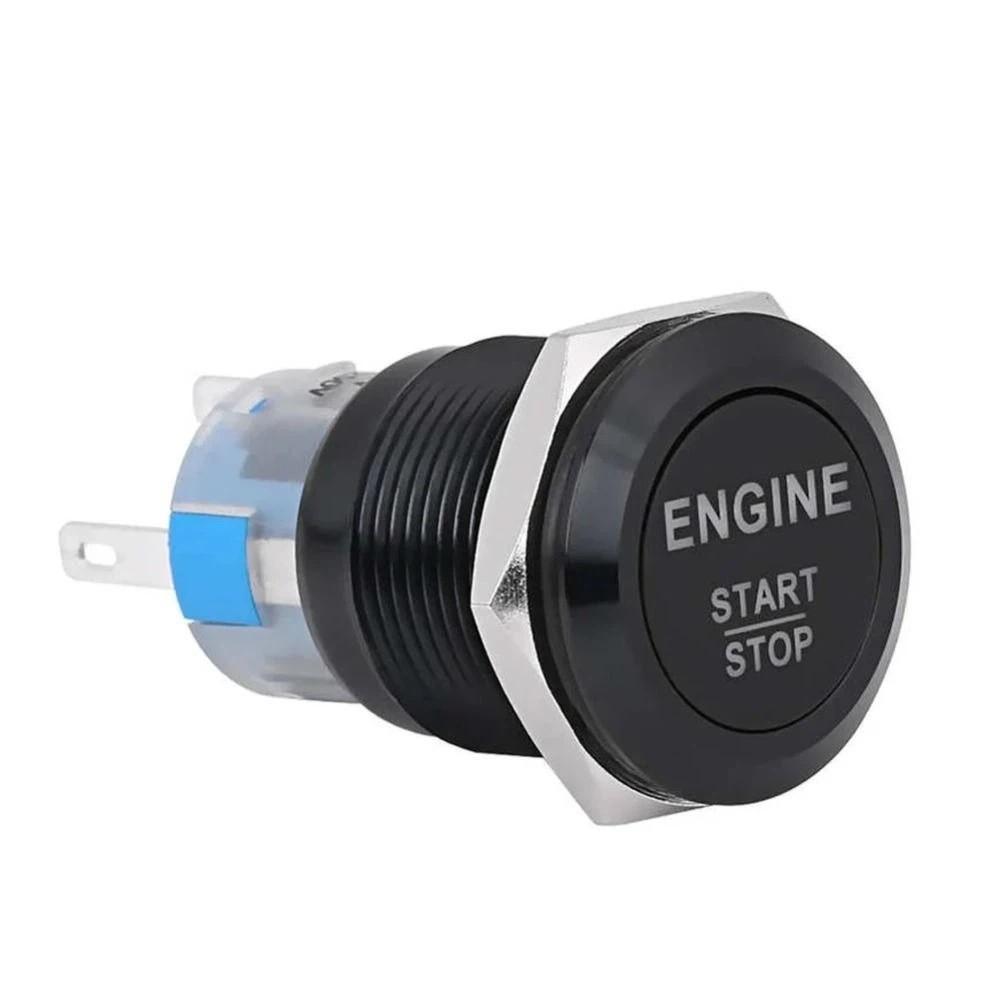 12V Waterproof Ignition Starter Switch Zinc-Aluminium Zinc Zinc Alloy Horn Button Switch  Motorcycle Use
