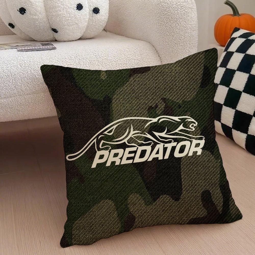 Cool PPredator Cushion Cover Throw Pillow Cover Hidden Button Durable Polyester Chair Cushion