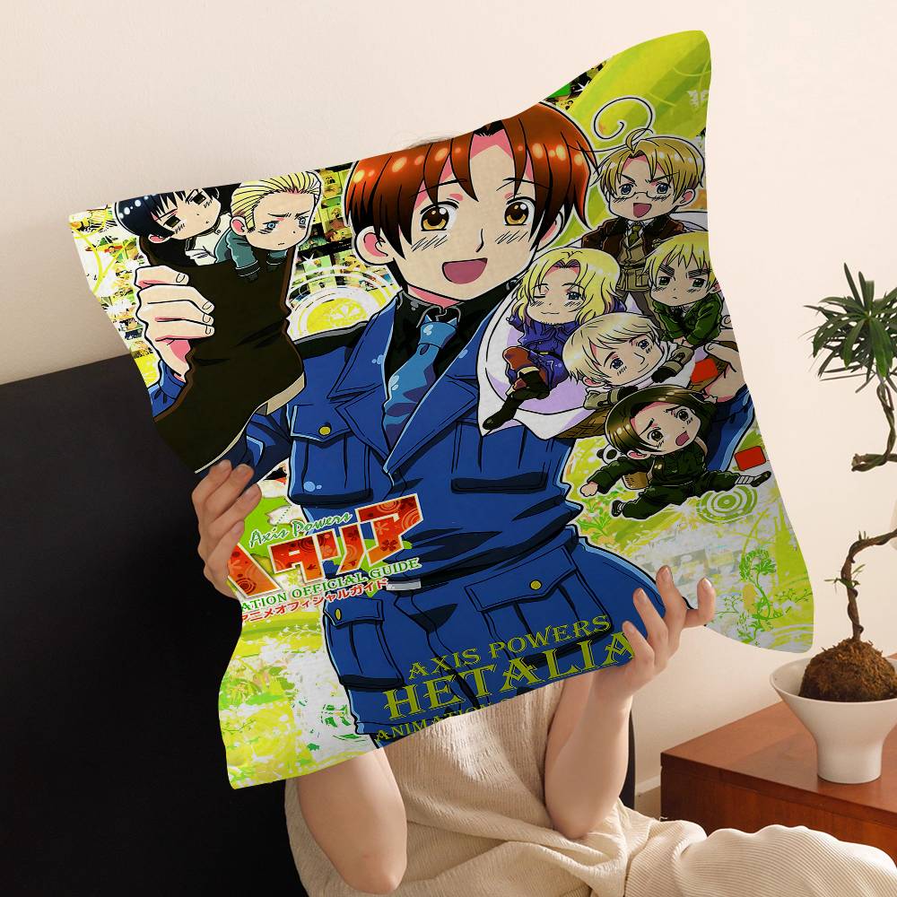 Hetalia World Stars Anime Pillow Cover Sofa Cushion Cover Home Room Decoration Children Gift