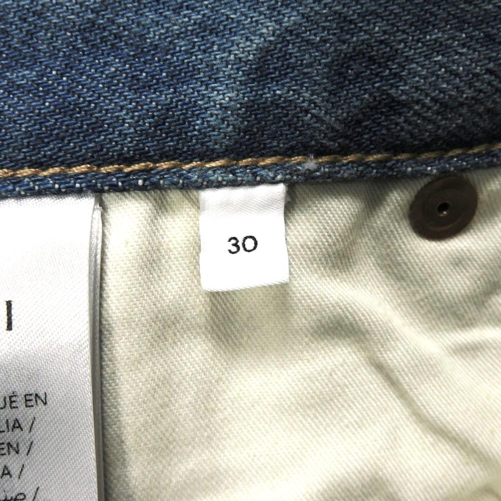 Used 9539 Tapered Fit Denim 796360 XDC6P 4206 51178 Current 30 Button Fly Washed Unused Logo Cotton Light Blue Men's