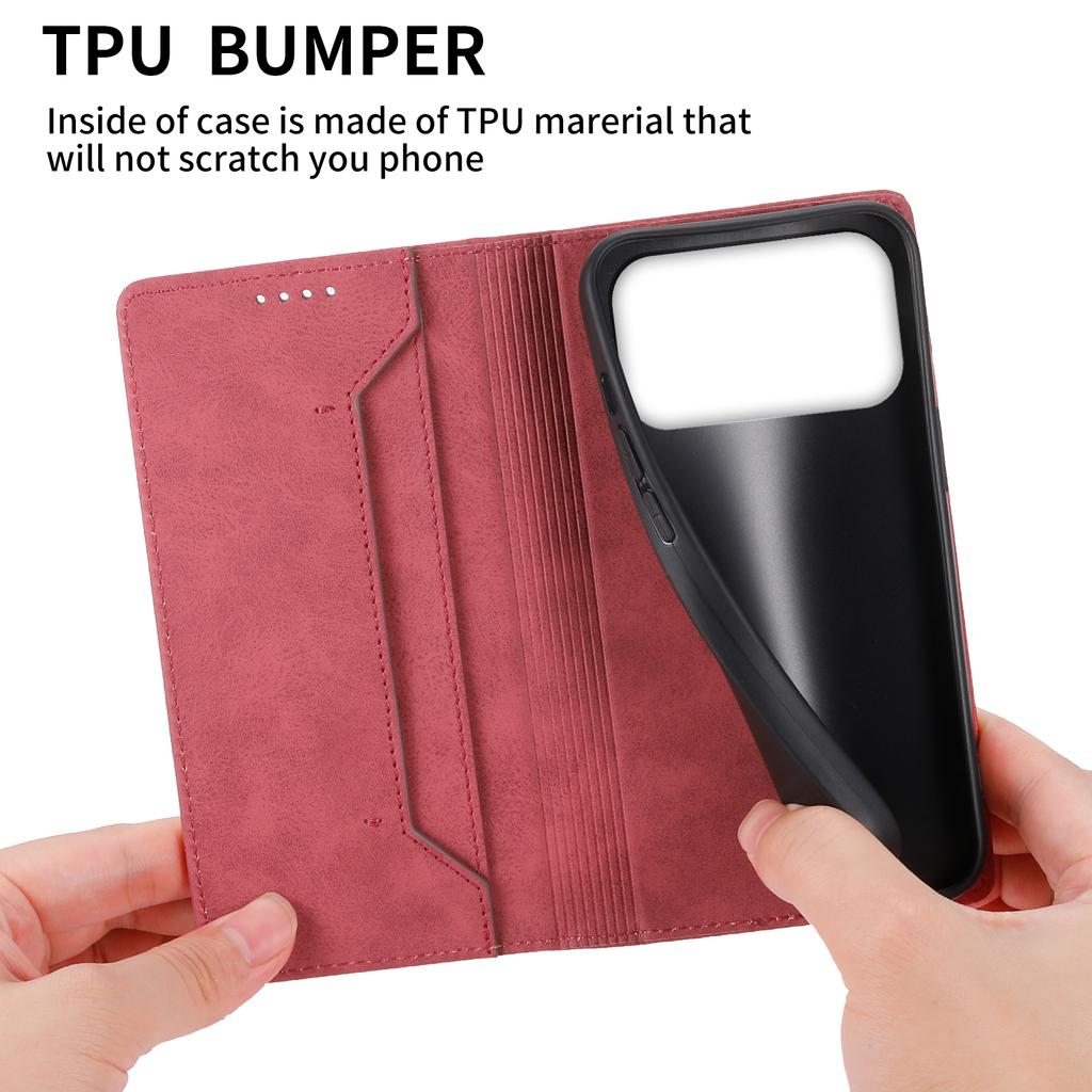 Für iPhone 17 Pro Max Brieftaschenkoffer RFID-Blockierung PU-Leder Handyhülle