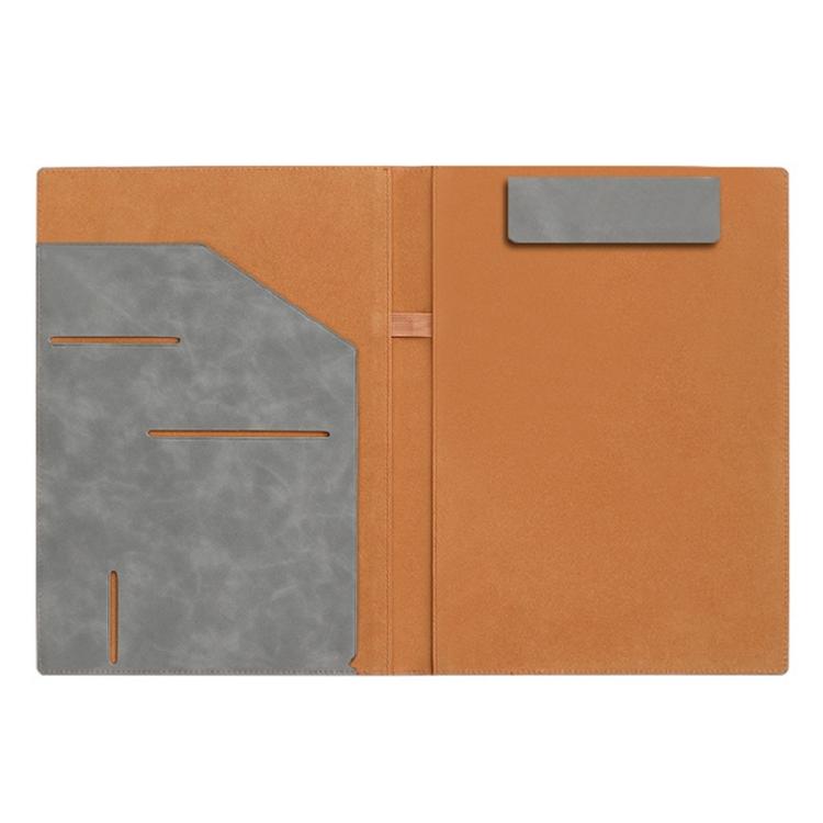 

A 4 Writing Case Clipboard Conference Folder Business Folder Document Folder with Magnetic Closure for Office серый