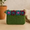 Zipper Pouch Four Flowers Assorted