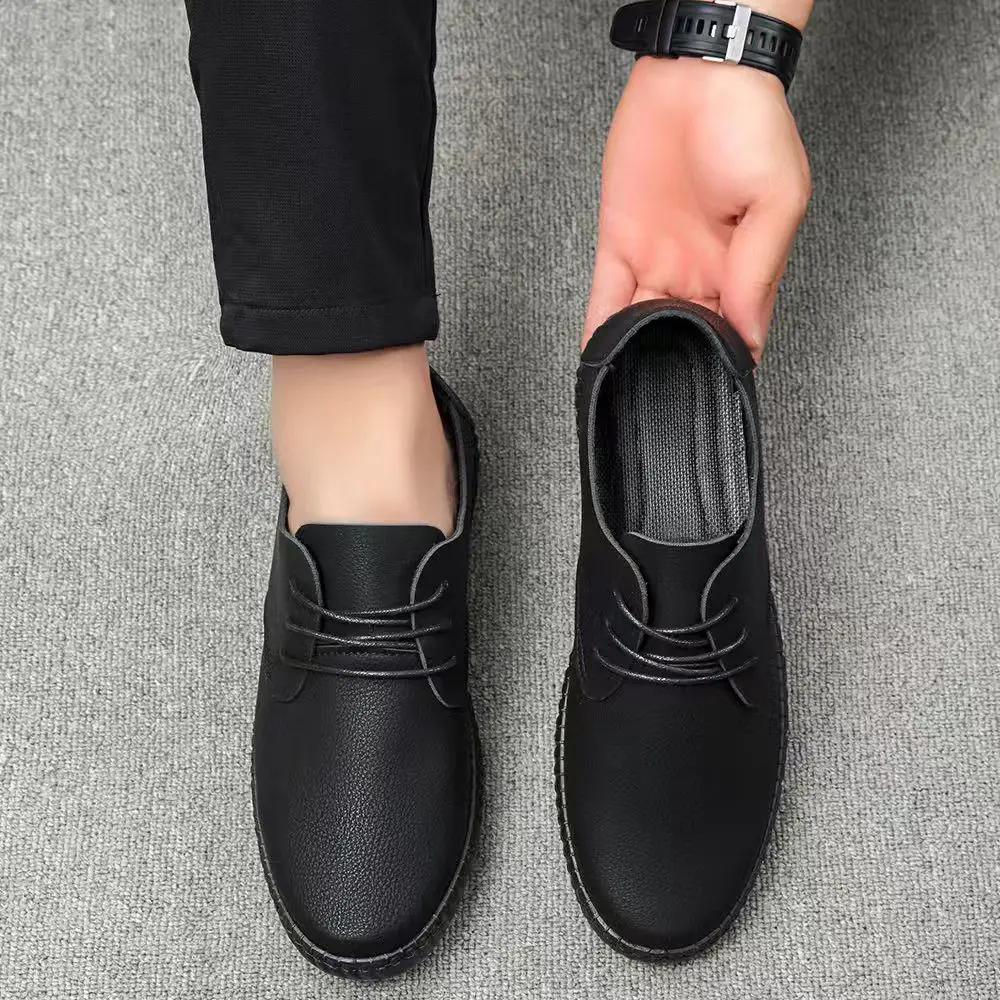 Herren Freizeitschuh mit runder Spitze Büro Mokassin Retro Legitim Slipper Ausverkauf Schuhwerk Angebot Sozialer Designer Pu Leder Schuhe für Herren