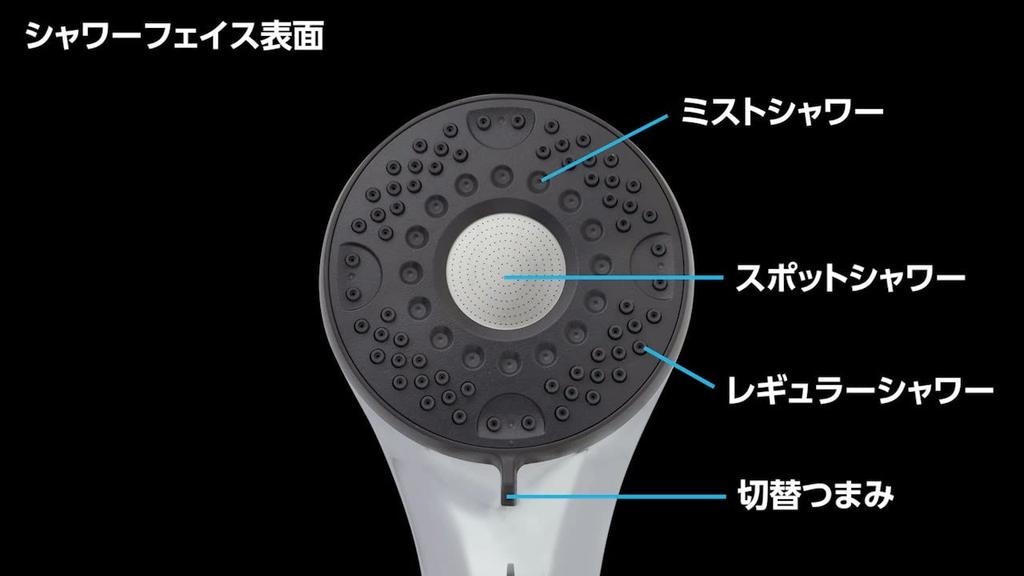 KVK Ultra Fine Bubble Shower Head PZS370T Plated