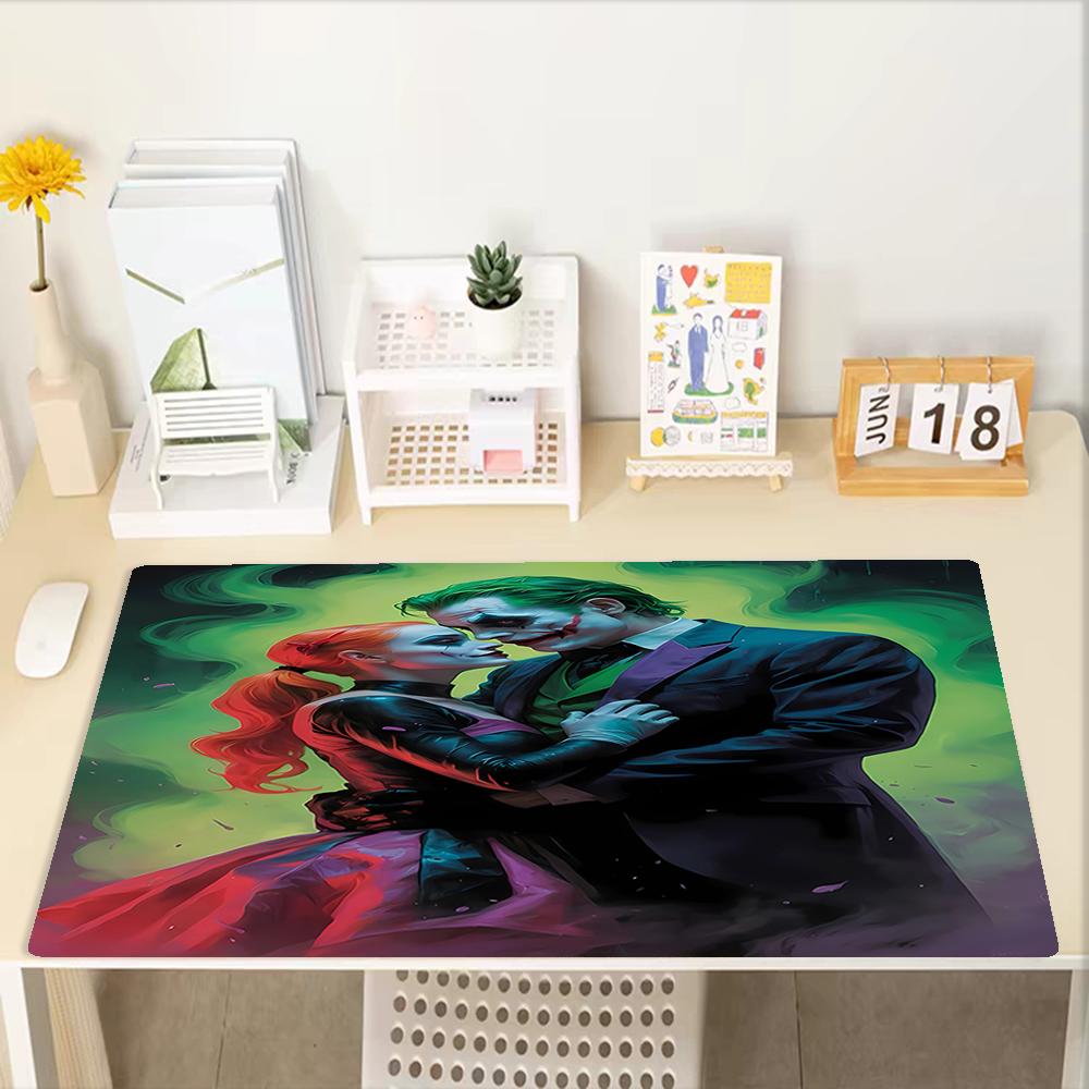 Joker Theme Mouse Pad, Non Slip Rubber Base, Multifunctional Office & Home Decor, Perfect for Workspace Personalization.