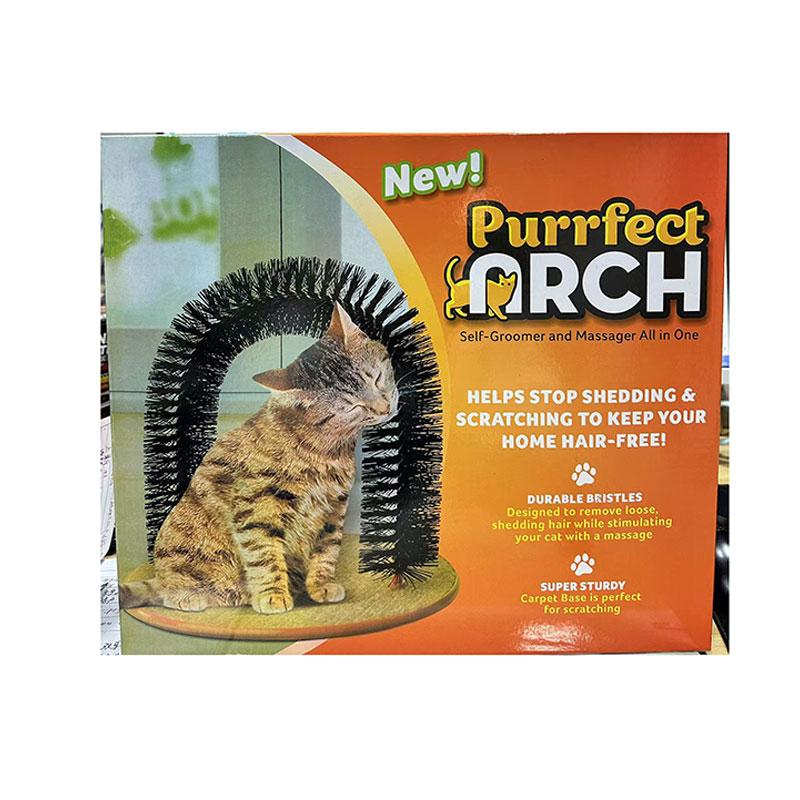 Factory Direct Cat Eco-friendly Tunnel Interactive Toy Cat Self Shedding Arch Tunnel Arch Cat Scratching Cleaning Toys (Black,35*31*10CM) чёрный