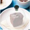 KICHOUSE 4-inch Heat-Resistant Glass Smoked Dome Cover, Clear Food Cover, Food Protection, Ideal for Storing Cakes and Bread