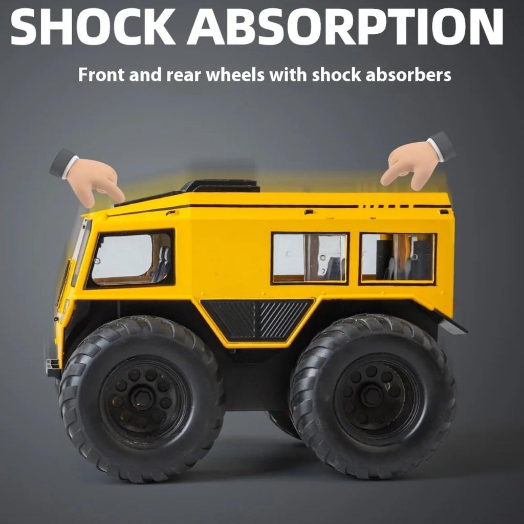 Model de Mașină ATV Sherp Rusia la Scară 1/24 cu Lumini LED - Detalii Realiste pentru Joacă de Aventură pentru Copii - Distracție Cross-Country, Vehicul de Jucărie