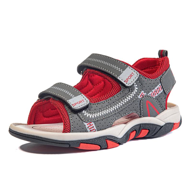 New Arrived Fashion Children s Sandals Summer Kids Casual Breathable Shoes Non-Slip Beach Sandals Boys Girls Sneakers 26 красный