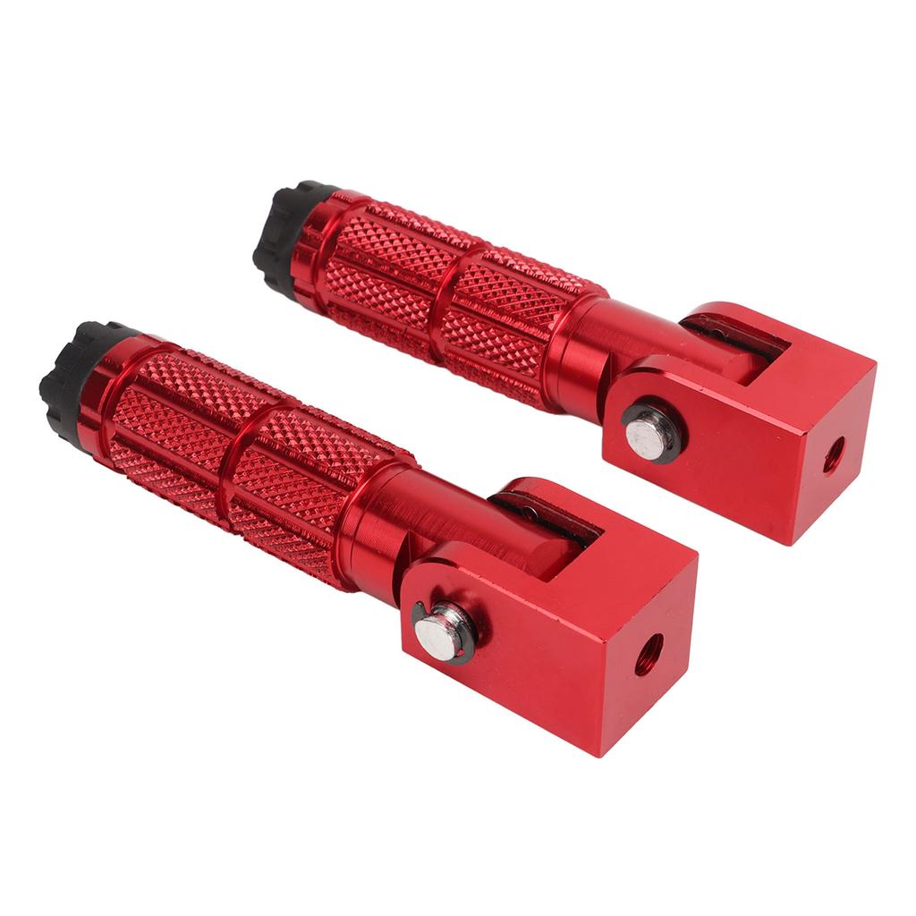 2Pcs Motorcycle Foldable Foot Pegs M8 Antislip Aluminium Alloy Universal for Bikes ATV UTV Go Kart