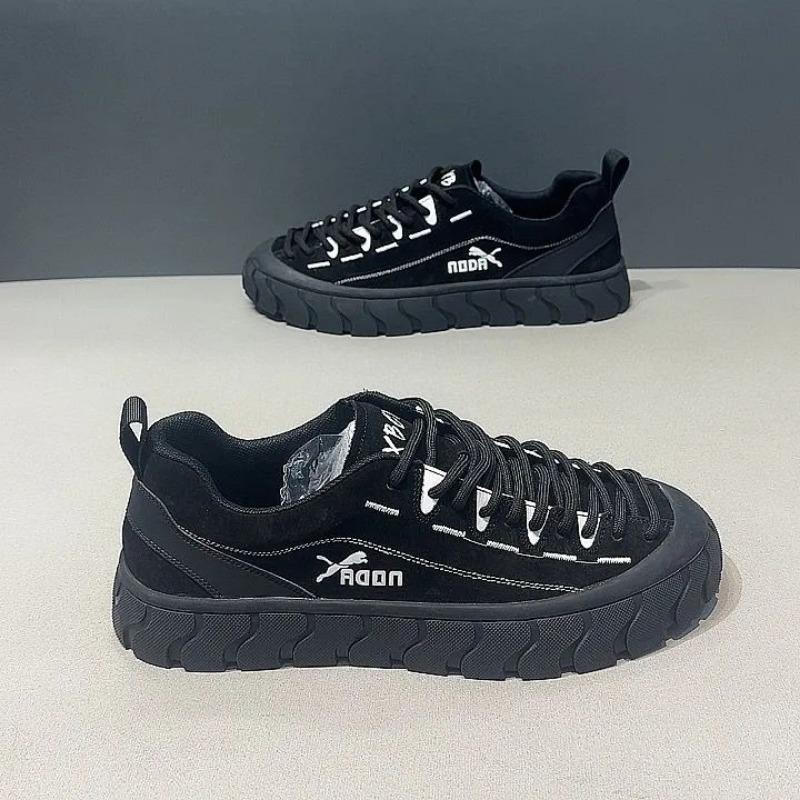 

Autumn new casual versatile men s shoes light luxury color matching high-end retro trendy shoes light and comfortable soft sole low-top board shoes 44