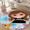 1pc Lalaloopsy4 Design Printed Area Round Carpet for Bedroom Living Room Home Decor Rugs Mat Non Slip Mat Rug for Bedside