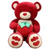 Large Red Strawberry Bear Doll Cute Big Bear Plush Doll For Girlfriend Valentine'S Day Hug Bear Gift