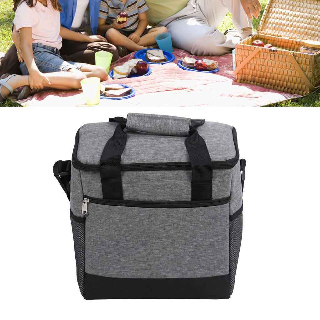 Insulated Lunch Bag Oxford Cloth Foldable Thermal Cooler Leakproof Cooler Bag for Lunch Picnics