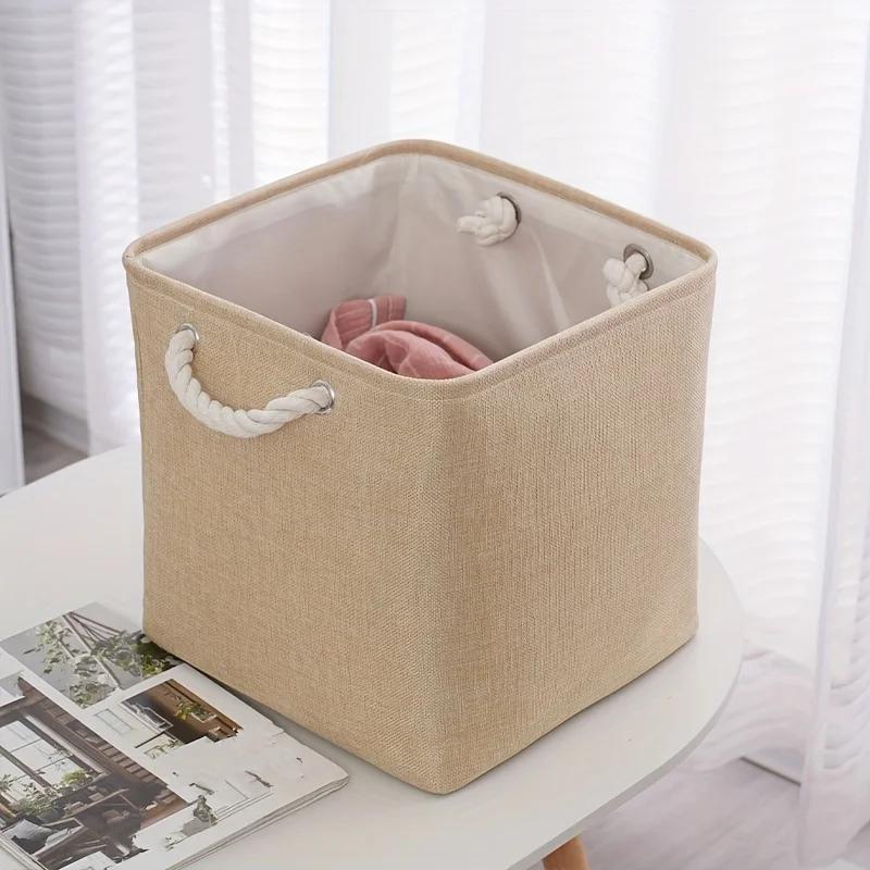 

Портативный тканевый ящик для хранения одежды, пыленепроницаемый ящик для организации одежды, отделочный ящик, ручная корзина для хранения