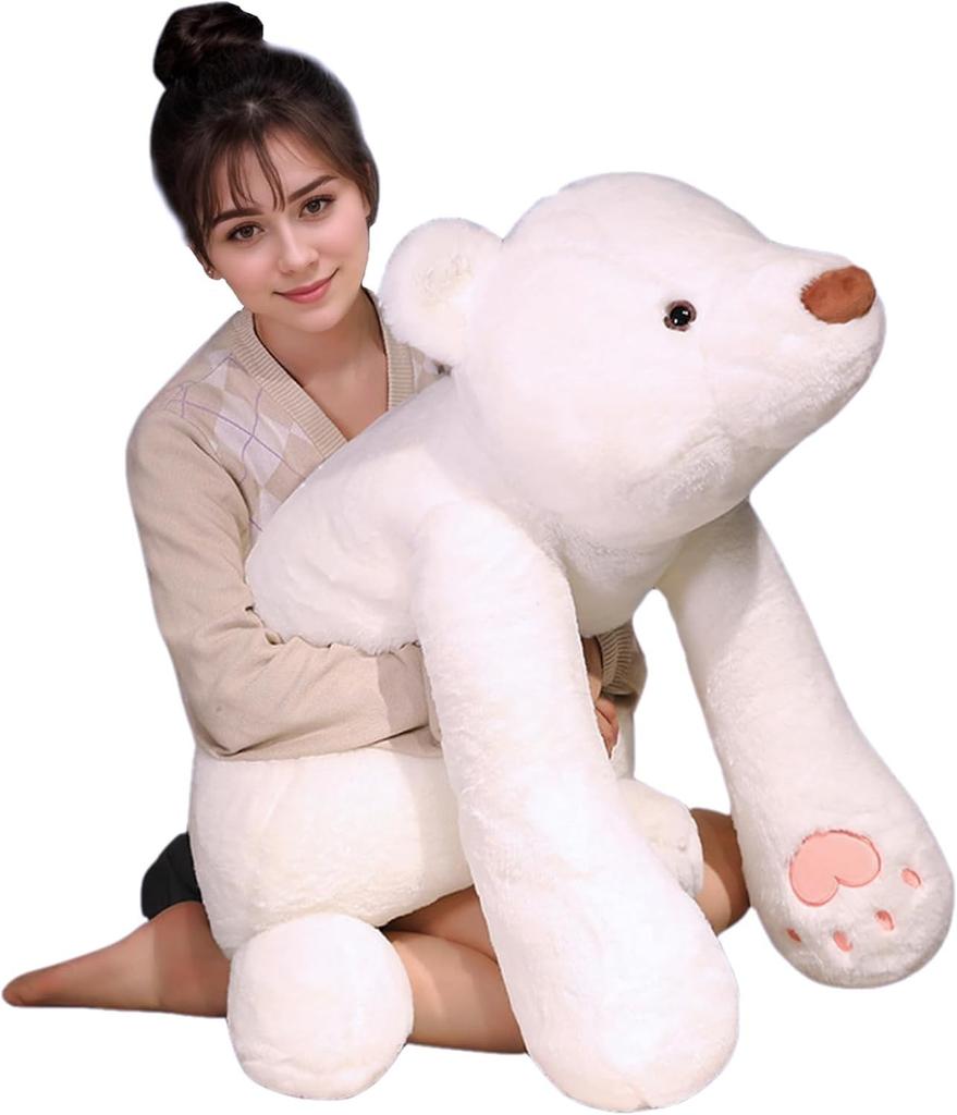 Panda BearsStuffed Animal Plush Adorable Polar Bear Gentle Brown Bear Hugging Plushies Pillow Playthings Doll Cute And Charming Birth Date Present
