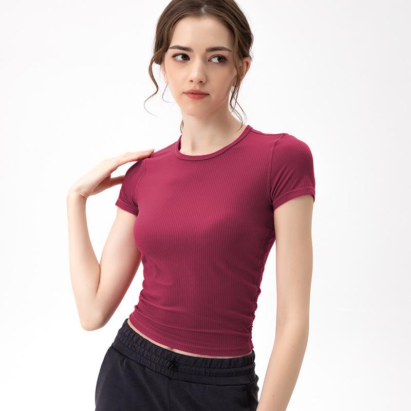 

Lulu Zgly Women s Slim Fit Quick-Dry Yoga T-Shirt - Short Sleeve Extra Large