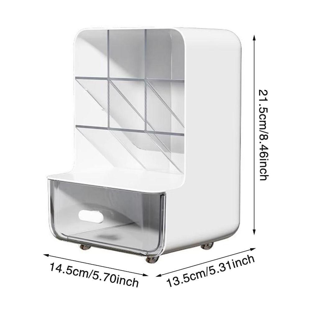 Household Pencil Holder Large Capacity Desktop Storage Drawers Desk Organizer Box  Students