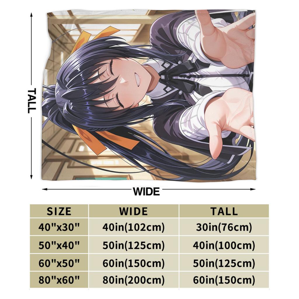 High School DxD Flannel Blankets Winter Super Soft Throw Blanket for Children Living Room Street Trend Bedspread Sofa Bed Cover