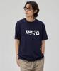 MAKEITTO [Active Lettering]Crew Neck Tee_Navy