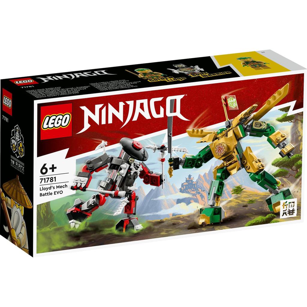 LEGO Ninjago Mecha Battle EVO 71781 Klocki zabawkowe Prezenty Przygodowe Roboty Chłopcy Wiek 6 i więcej Lloyd's