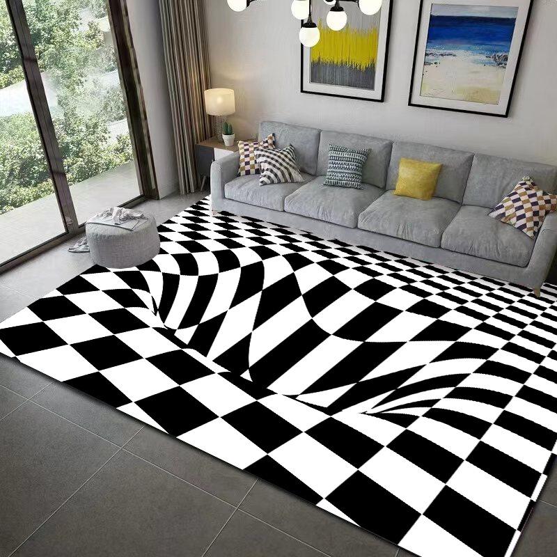 3D Optical Illusion Vortex Carpet - Bedroom & Living Room Floor Mat