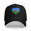 RoUnisexi Sun Baseball Cap Summer Unisex Adult Heart Flag Design Trucker Hat Hot Sale Streetwear Kpop Rock Snapback Cap
