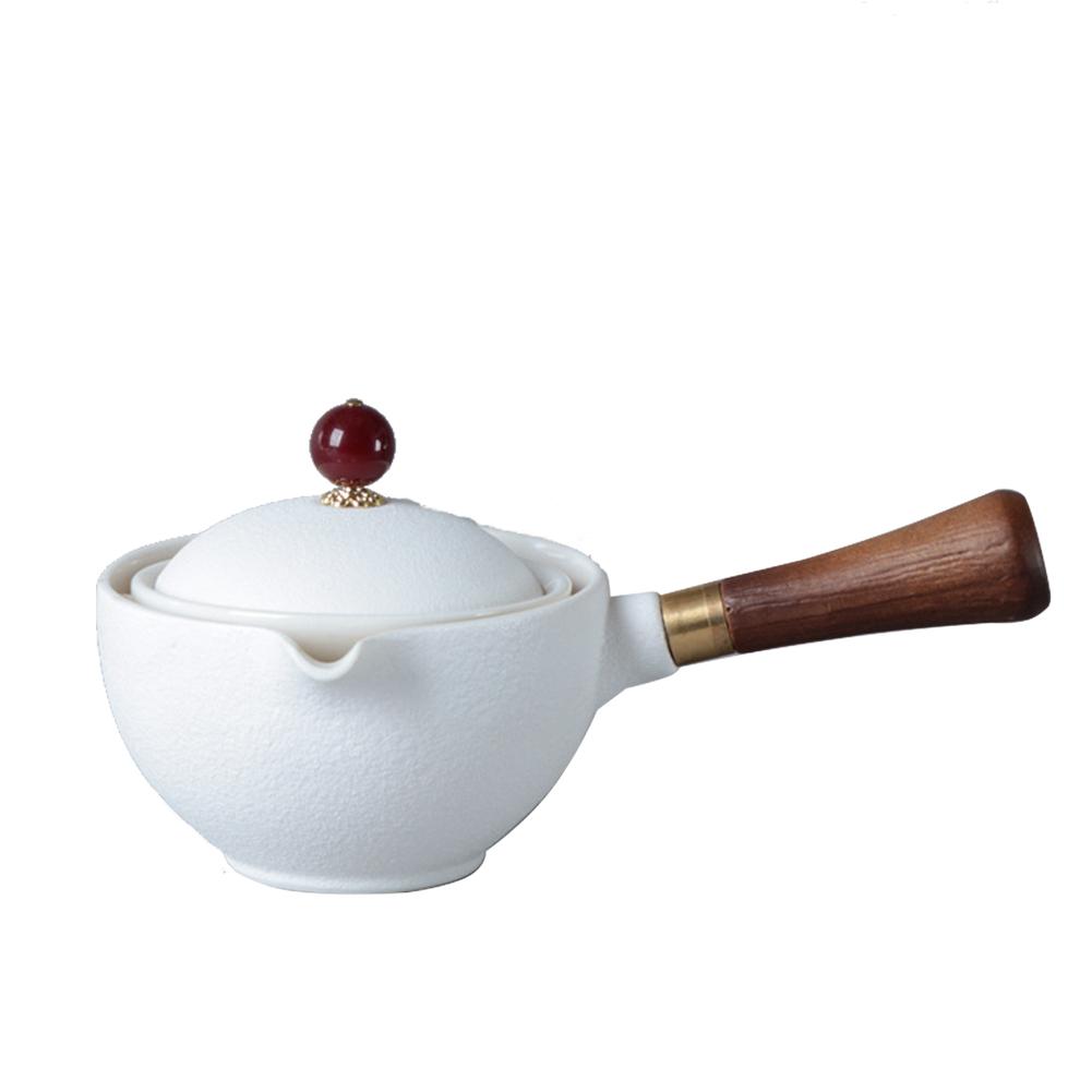 Portable Chinese Gongfu Kung Fu Ceramic Teapot Handle Side-handle Pot Cup Infuser Teapot Ceramic Tea Maker
