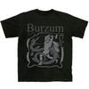 2026 Norwegian Black Metal Band BURZUM Rock Dark Punk Unisex's and Unisex's Black Short Sleeve T-shirt