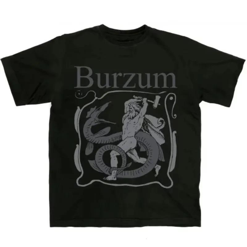2026 Norwegian Black Metal Band BURZUM Rock Dark Punk Unisex's and Unisex's Black Short Sleeve T-shirt