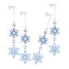 Pack of 4 Creative Snowflake Christmas Decoration Hangings Decoration for Home and Office Holiday Ambiances Daily Use