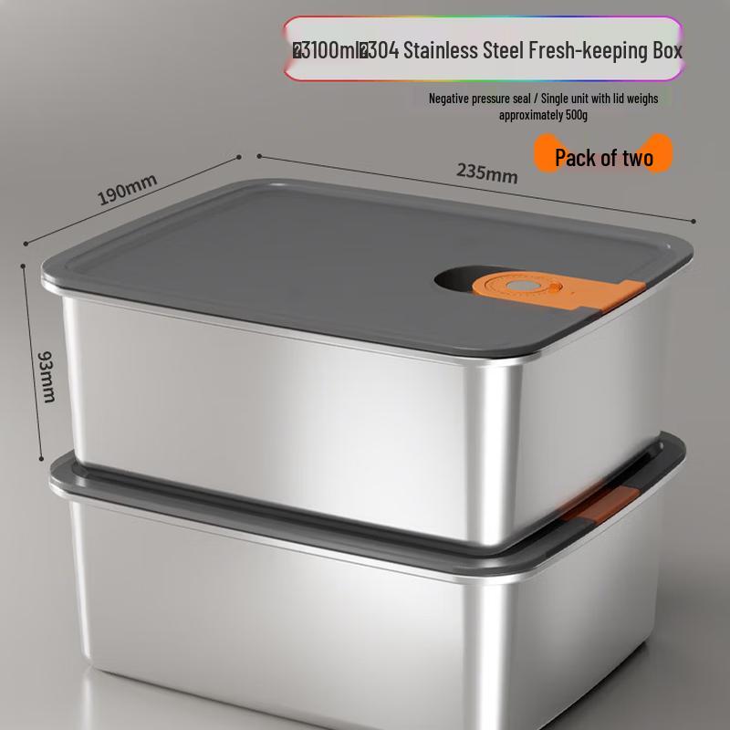 

Jiabangshou 304 Stainless Steel Food Storage Container Set