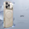 Matte Magnetic Phone Case with Lens Protective Glass Cover for iPhone 13 15 16 To 17 Pro Converter Hard Glass Phone Case
