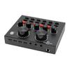 V8 Audio Sound Card Mixer USB External Headset Microphone Webcast Live Broadcast Sound Card Audio Mixer For Phone Computer PC