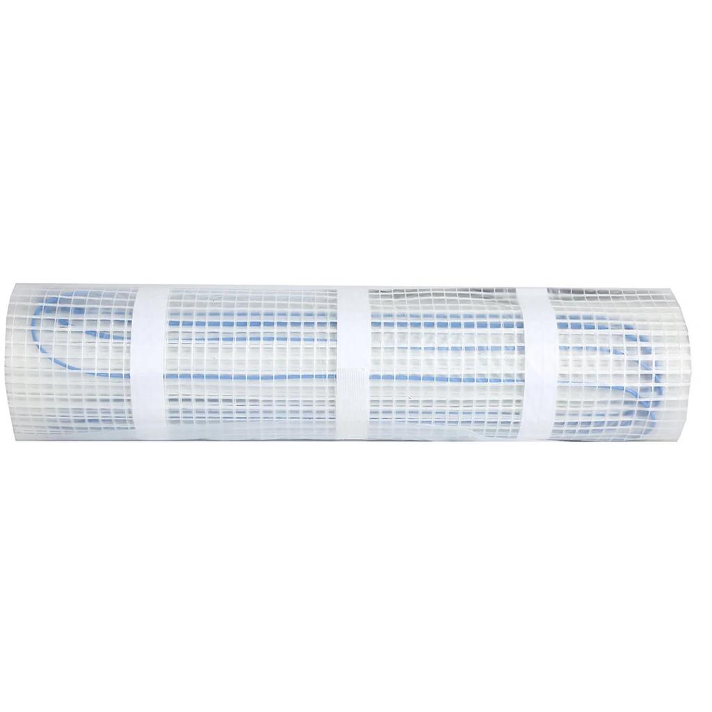 230V 150W/M2 Electric Radiant Underfloor Dual Core Heating Fibreglass Mesh Mat Kit System For Tiles Ceramic Porcelain Stone