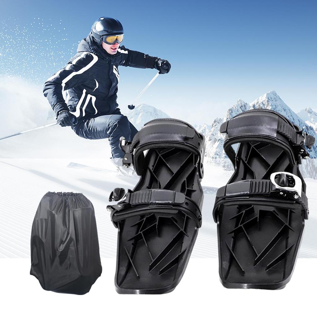 Kurze Ski Kurze Snowskates Kompaktes Skizubehör Multifunktionale Verstellbare Skitourenwerkzeuge Leichte Rutschfeste Schneefüße