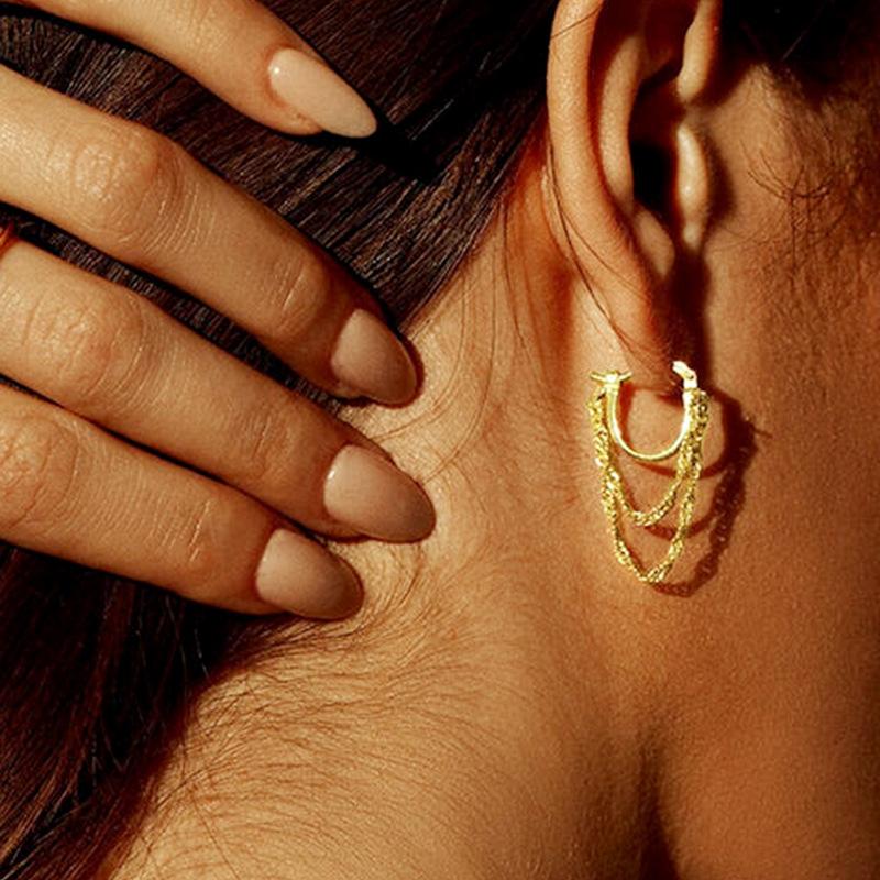Fashion Design French Chain Earrings, Daily Matching With Popular Temperament