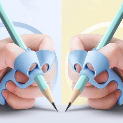 Yousheng 4ks/sada silikonový úchop na tužky Prevence mozolů na prstech Pomůcka pro správné držení těla Ergonomický dětský protiskluzový držák tužky