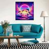 New Arrival 5D DIY Full Circle Diamond Painting "Leaping Dolphin" Embroidery Cross Stitch Home Decor Gift