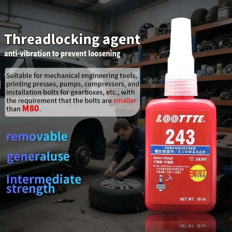 Screw Lock Threadlocker Red Screw Glue Thread Locking Agent Anaerobic Glue Anti-loose Universal Thread Sealants