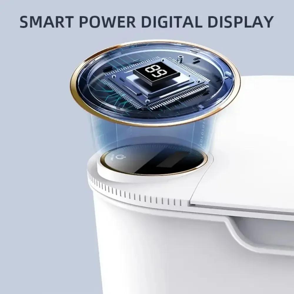 20L Smart Sensor Trash Can Automatic Opening Lid with Display Type-C Rechargeable for Kitchen Bathroom Toilet Smart Home