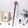 Natural  Handmade Jewelry Magic Stick Witch Princess Cosplay Props Fairy Wand Halloween Gift Ritual Tool Decoration